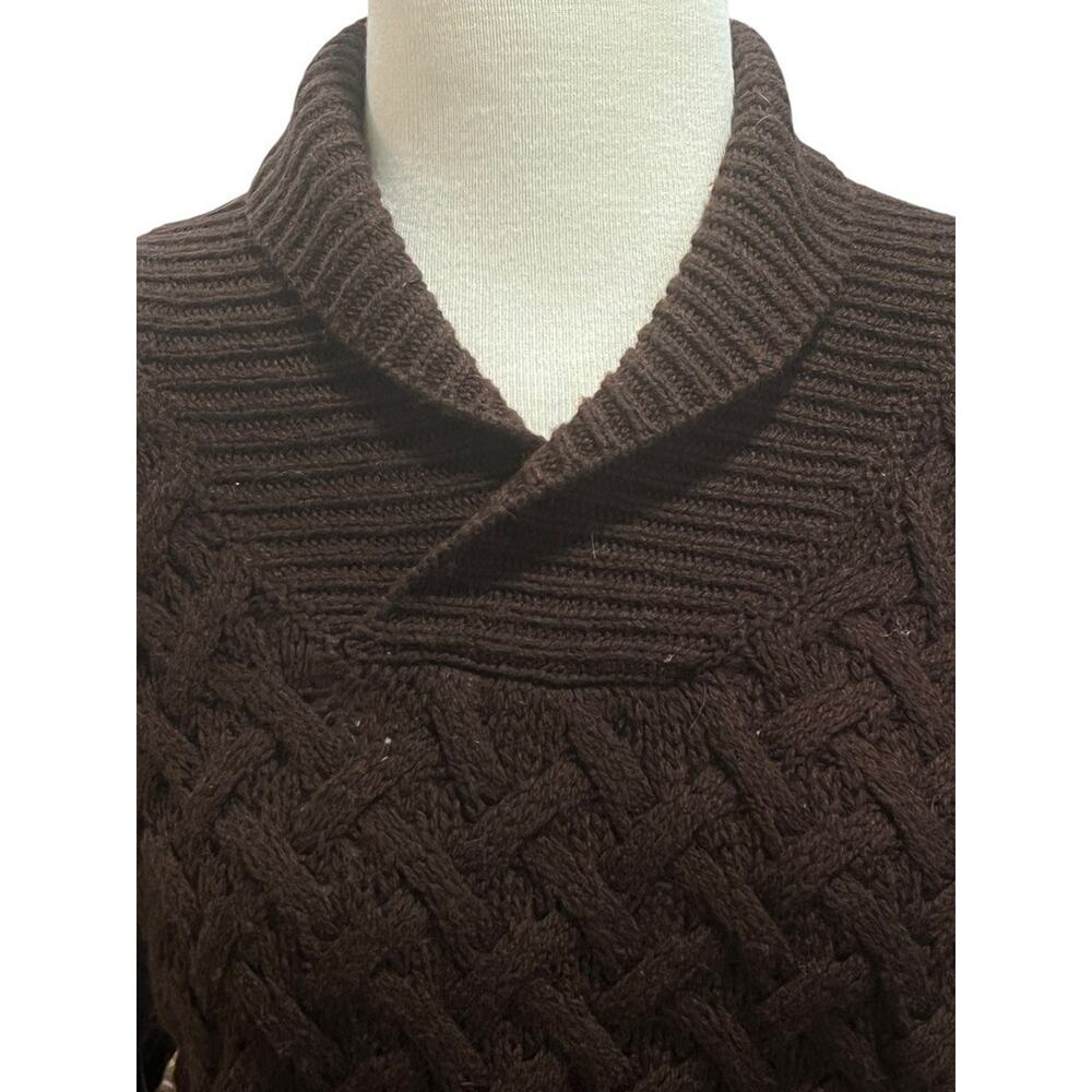 Patrizia Pepe Firenze S Brown Tessilform Made in Italy Wool Cashmere Sweater - Picture 2 of 6